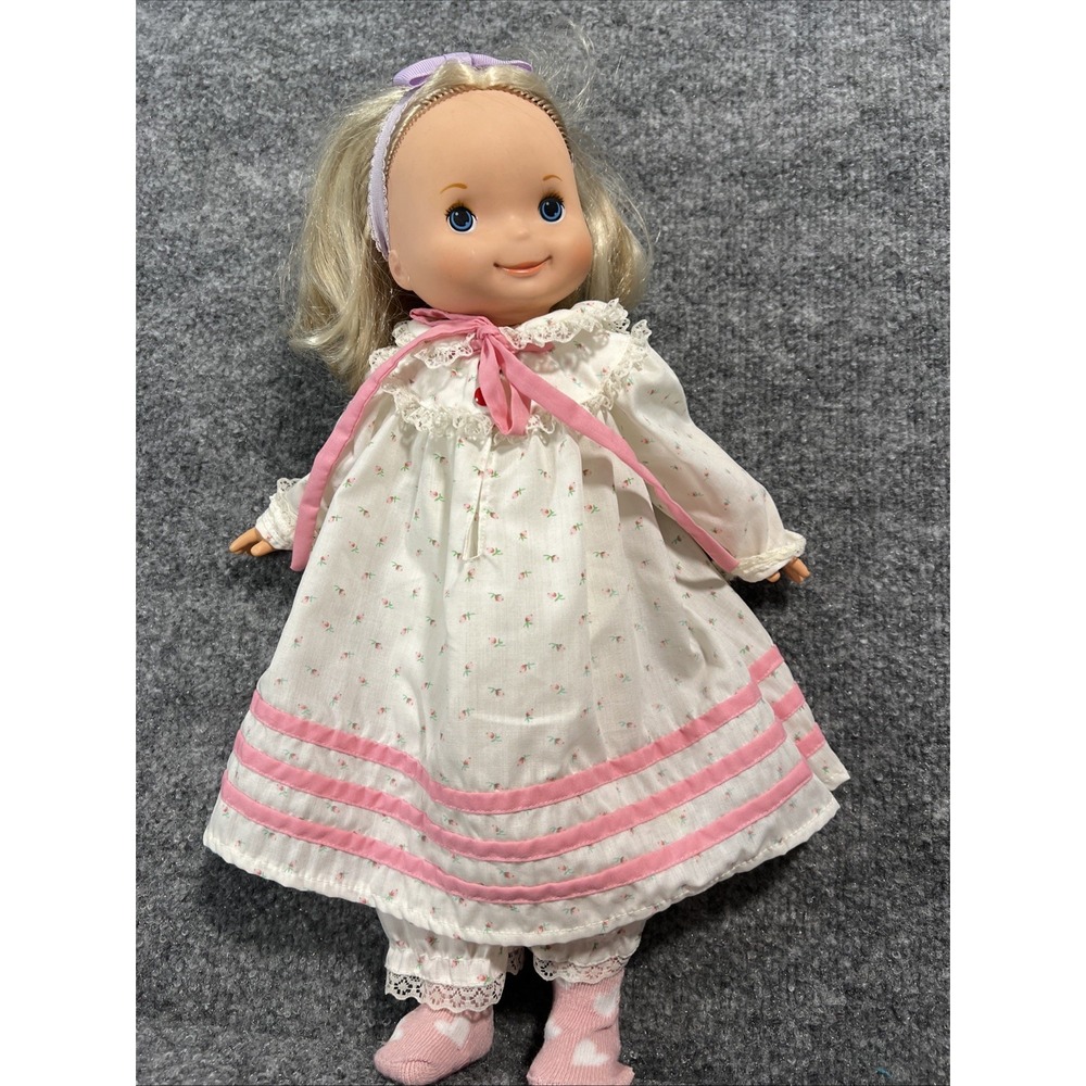 Vintage 1981 Fisher Price My Friend Mandy Doll #215 Yellow Rosebud Torso 16"